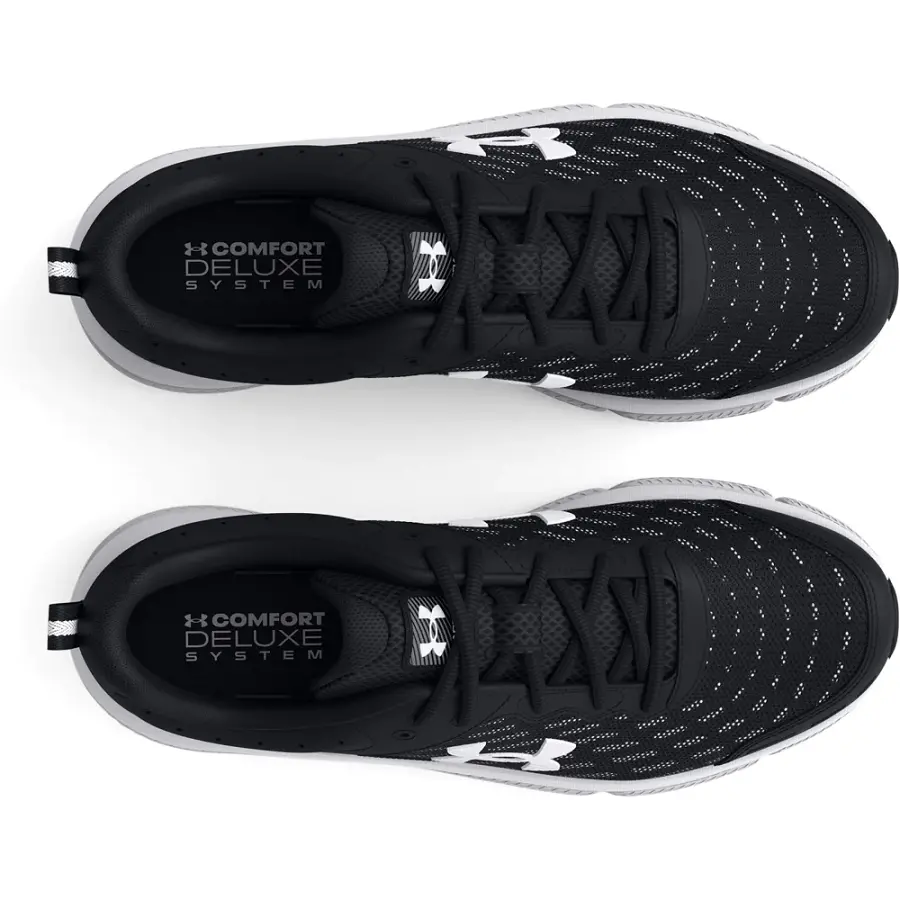 Alternative view of Giày Under Armour Charged Assert 10 4E 'Black White' 3026176-001