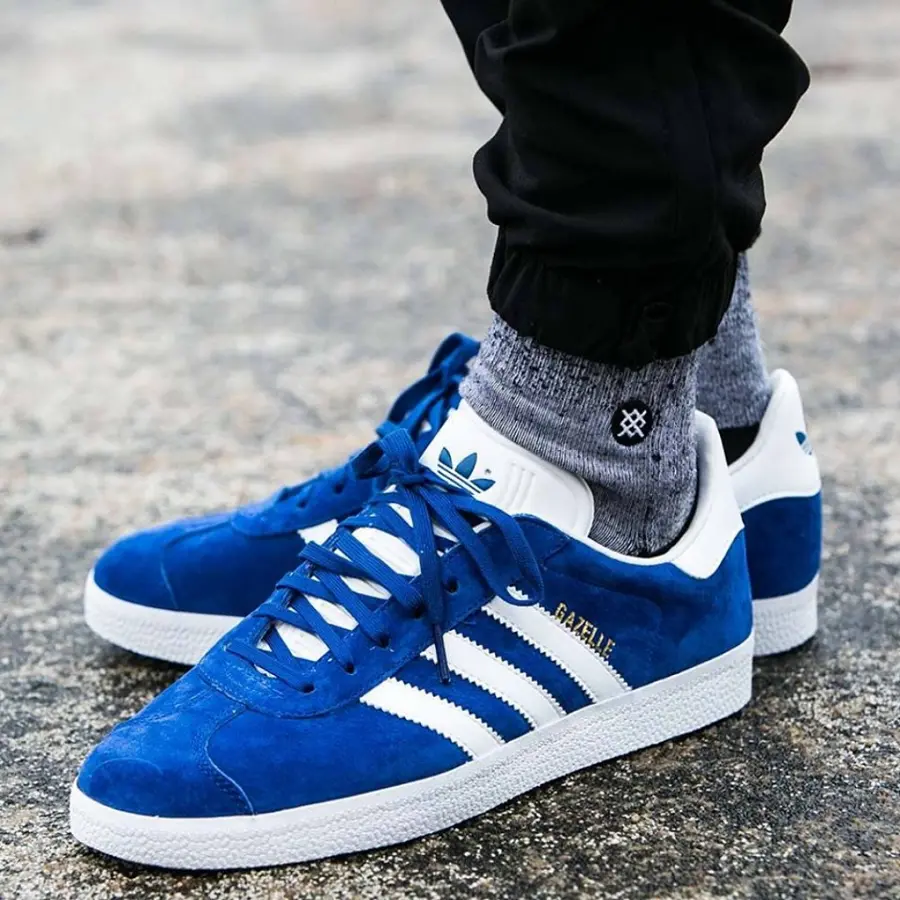 Giày Adidas Gazelle Collegiate 'Royal White' S76227 - Ảnh 6