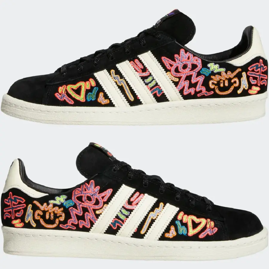 Giày Adidas Campus 80s Pride 'Black' GX6390 - Ảnh 3