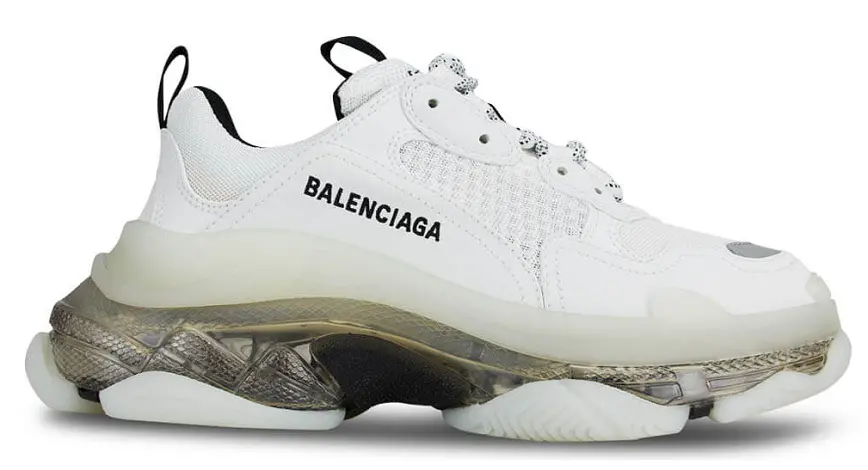 Giày Balenciaga Triple S Clear Sole Sneakers White 544351 W2GS 19012
