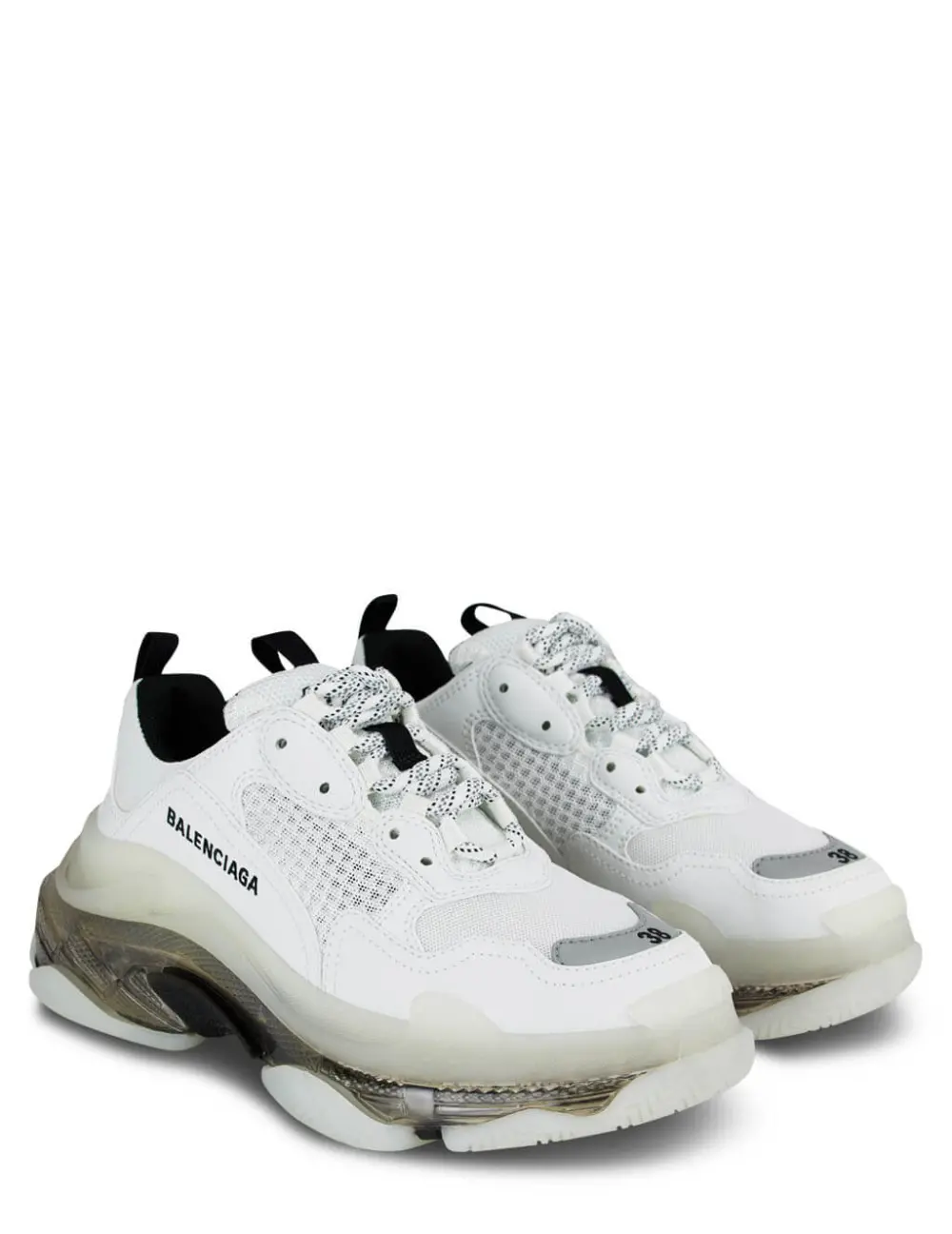 Alternative view of Giày Balenciaga Triple S Clear Sole Sneakers White 544351 W2GS 19012