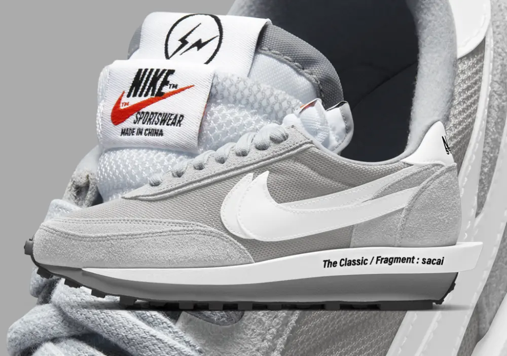 Giày Nike Fragment Design x sacai x LDV Waffle 'Light Smoke Grey' DH2684-001 - Ảnh 3