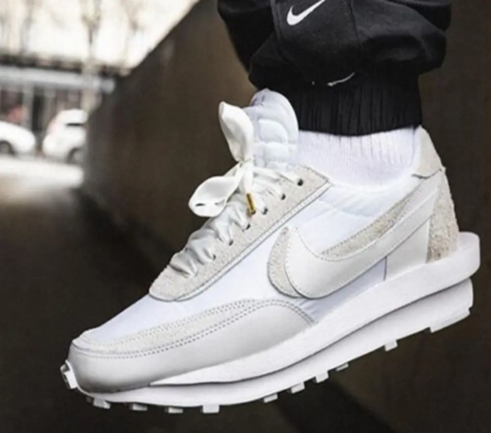 Giày Nike Sacai x LDWaffle 'White Nylon' BV0073-101 - Ảnh 3