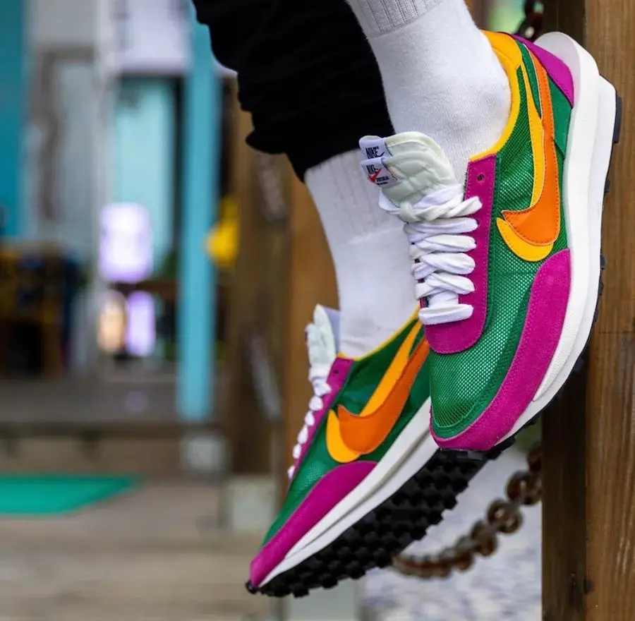 Giày Nike Sacai x LDWaffle 'Pine Green' BV0073-301 - Ảnh 4
