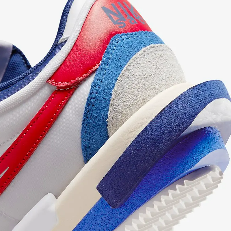 Giày Nike x Sacai Zoom Cortez SP 'White Red' DQ0581-100 - Ảnh 5