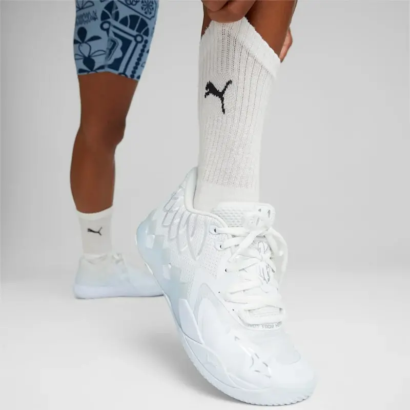 Giày Puma MB.01 Low Arriving In This Month 'Triple White' 376941-04 - Ảnh 4