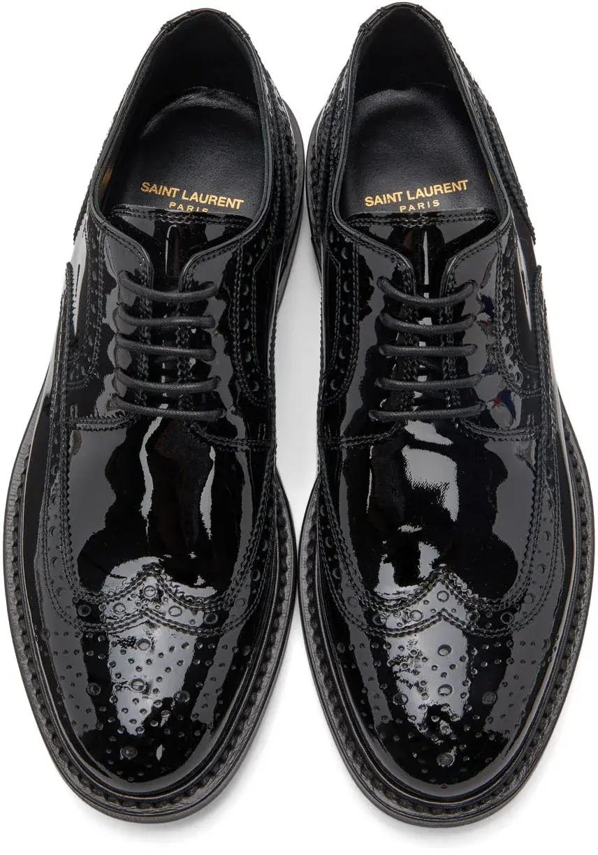 Alternative view of Giày Saint Laurent Army Derbies 'Black' 6693251TV001000