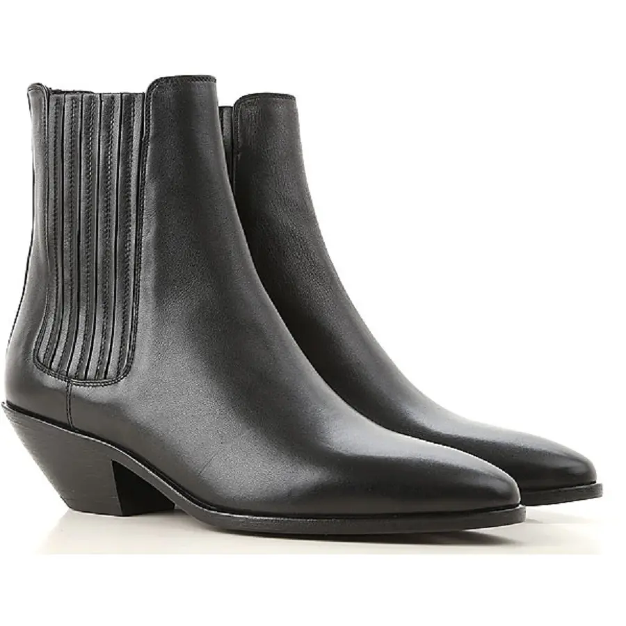 Alternative view of Giày Saint Laurent West Chelse Boots In Smooth Leather 549214CY5001000