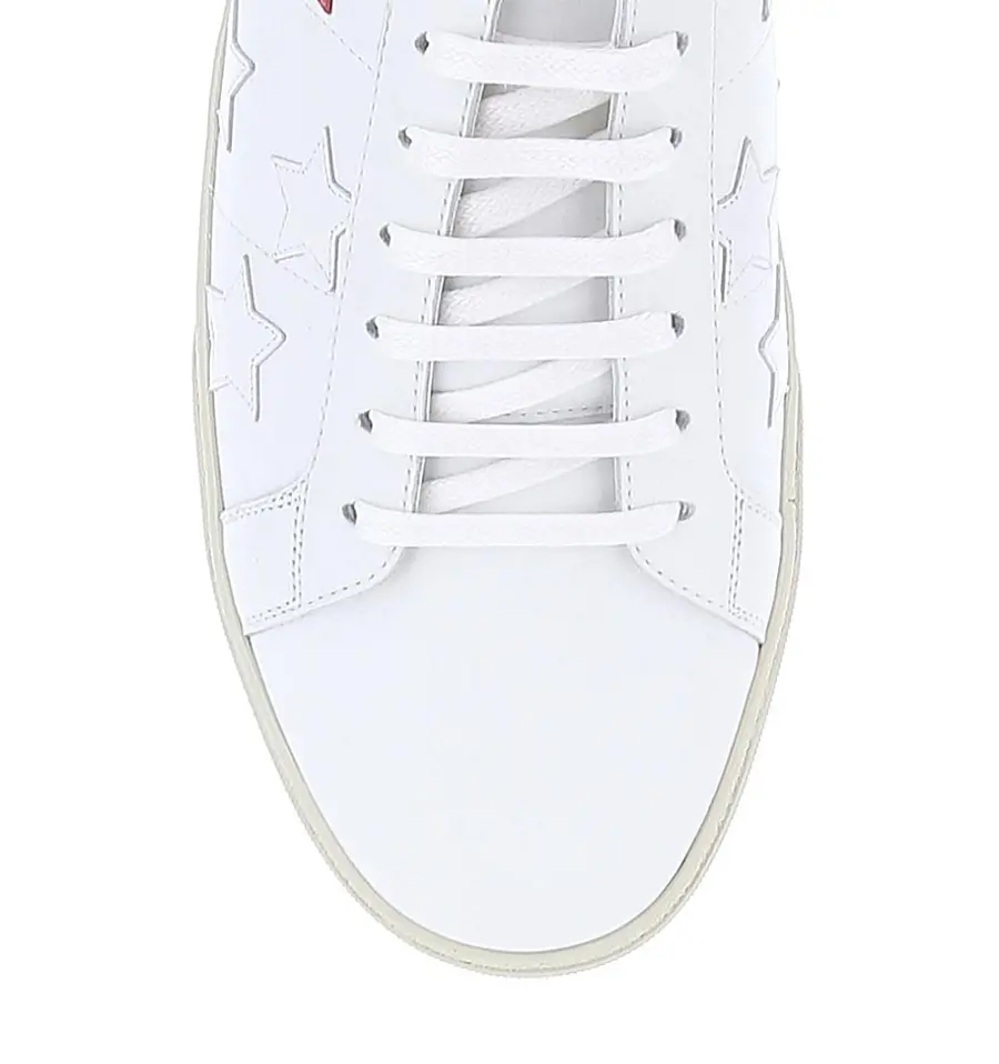 Giày Saint Laurent white rubber sneakers 59254100ND09017 - Ảnh 4