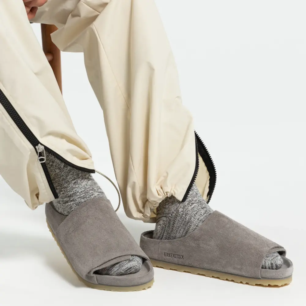 Dép Birkenstock Los Feliz Suede 'Fear Of God Cement' 03452-CEM - Ảnh 3