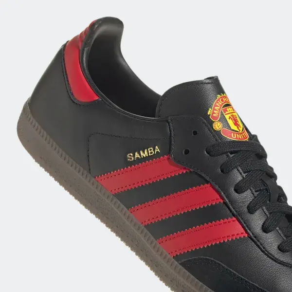 Giày Adidas Manchester United F.C. x adidas Samba 'Black Red' HQ7030 - Ảnh 4