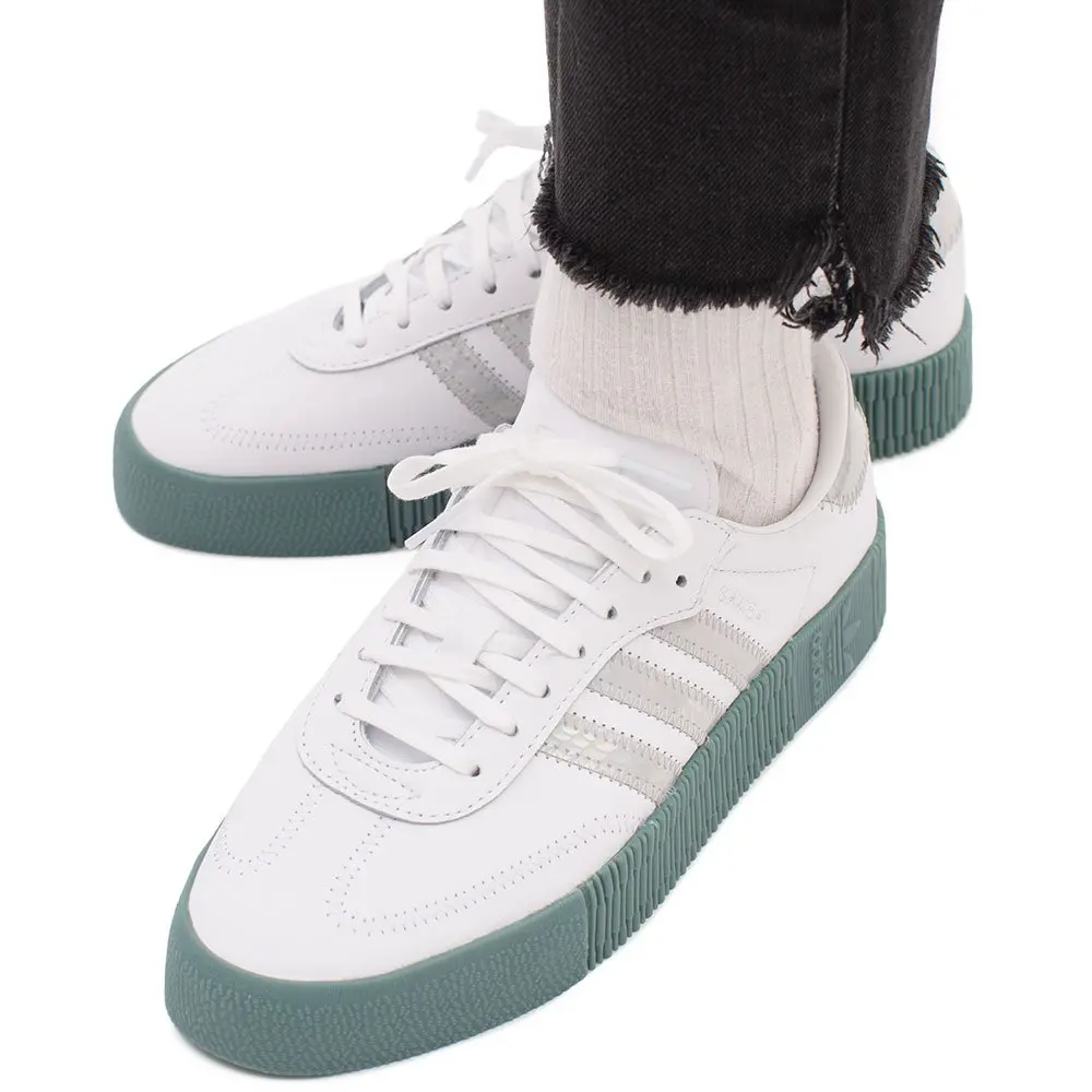 Giày Adidas Wmns Sambarose 'White Silver Green' FX6274 - Ảnh 5