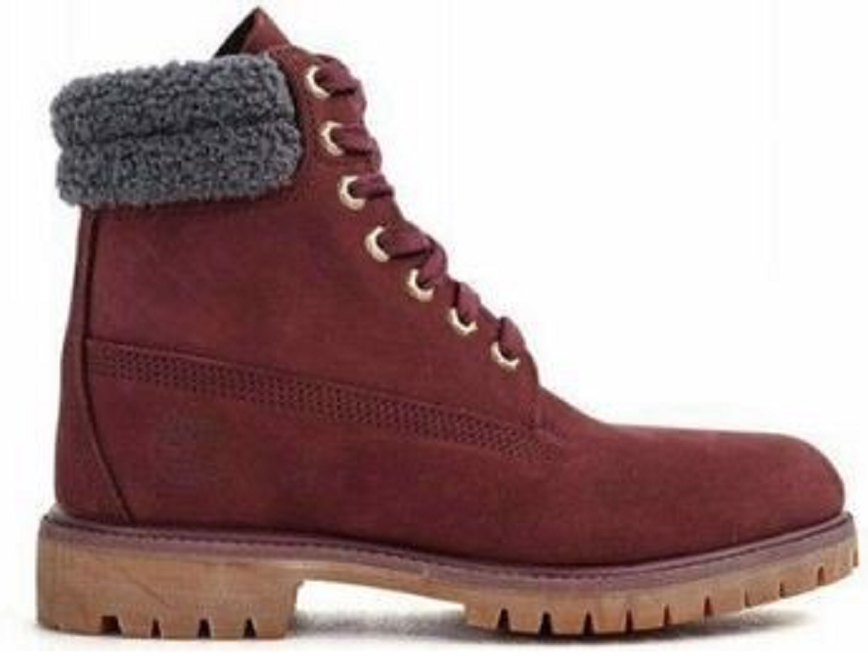 Giày Timberland Premium 6 Inch Waterproof 'Burgundy' Nubuck A1ZK8