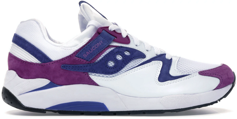 Giày Saucony Grid 9000 Premium Suede 'White Purple' S70439-2