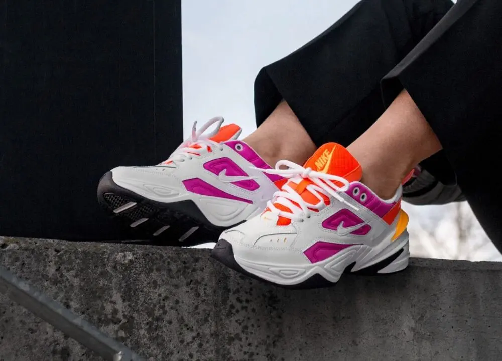 Alternative view of Giày Nike M2k Tekno 'Orange Pink' AQ3108-104