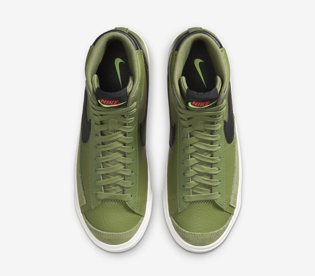 Giày Nike SB Blazer Mid Asparagus Bright Crimson Lemon Venom Black - Ảnh 3