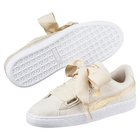 Giày Puma Basket Heart Canvas 366495-01 - Ảnh 7