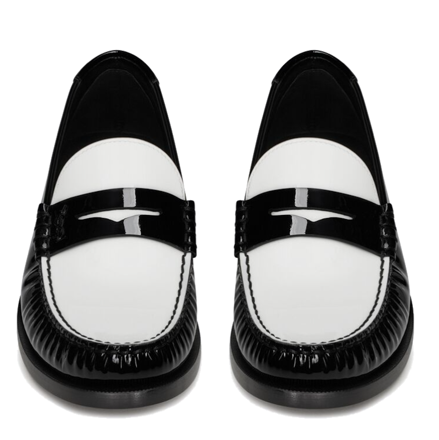 Giày Saint Laurent Le Loafer 'Black White' 670232AAAM61006 - Ảnh 2