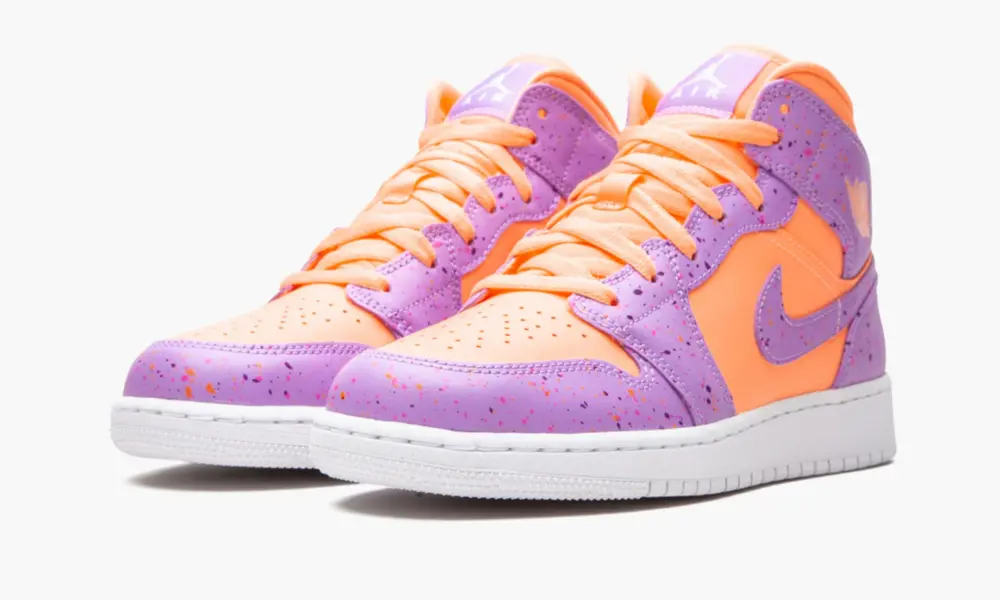Alternative view of Giày Nike Air Jordan 1 Mid SE GS 'Atomic Pulse' AV5174-800