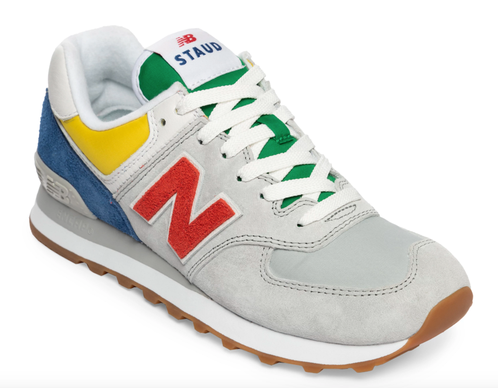 Giày New Balance STAUD x 574 'Rain Cloud Team Red' ML574ST - Ảnh 3