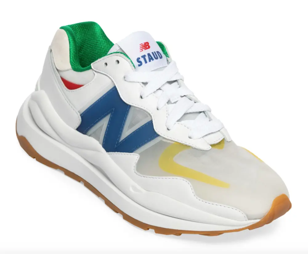 Giày New Balance STAUD x 574 'Rain Cloud Team Red' ML574ST - Ảnh 6