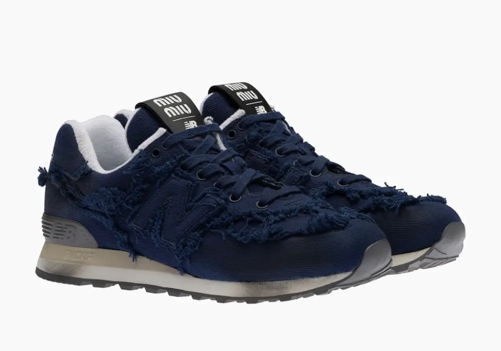 Alternative view of Giày New Balance x Miu Miu 574 'Denim Blue' 5E765D-CSL-F0V41