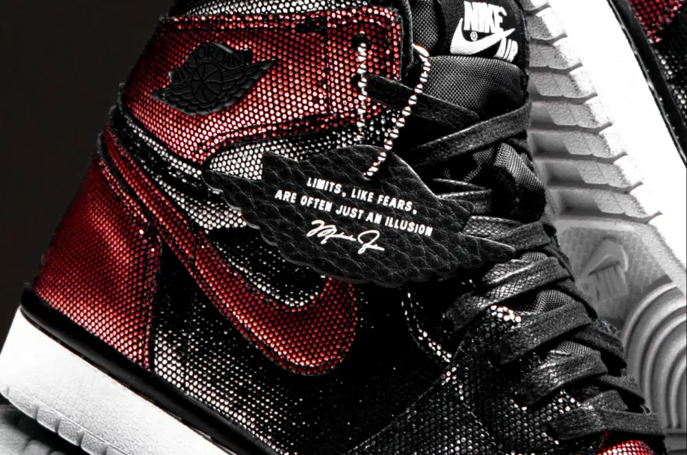 Giày Nike Jordan 1 Retro High Fearless Metallic 'Rose Gold' CU6690-006 - Ảnh 6