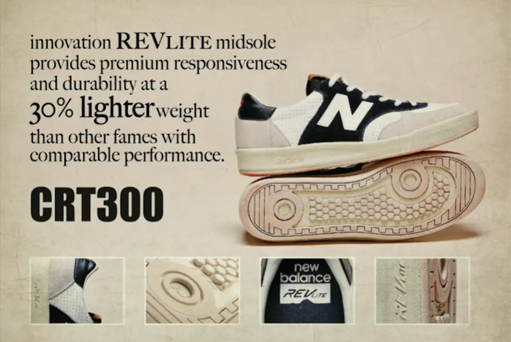 Giày New Balance CRT300 'Black Grey' CRT300CA - Ảnh 4