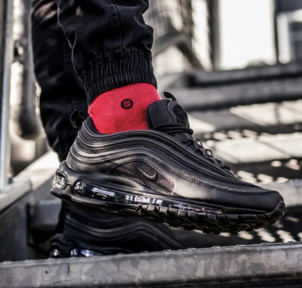Giày Nike Air Max 97 'Triple Black' BQ4567-001 - Ảnh 3