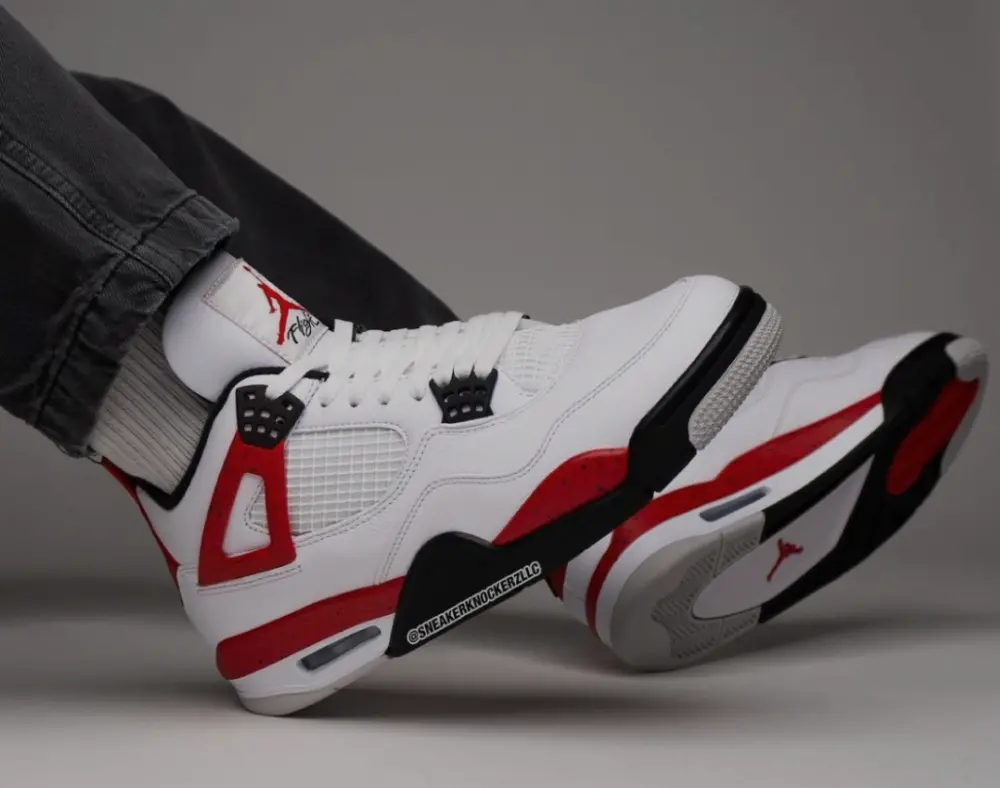 Giày Nike Air Jordan 4 Retro 'Red Cement' 408452-161 - Ảnh 3