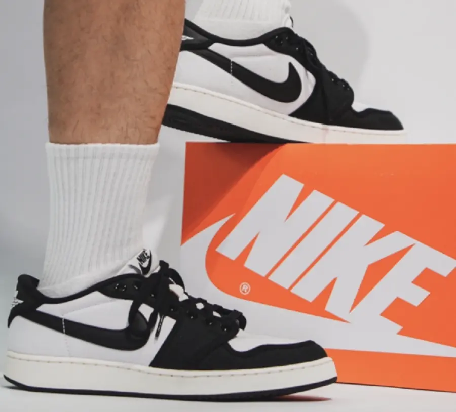 Giày Nike Air Jordan 1 KO Low ‘Black White’ DX4981-100 - Ảnh 4