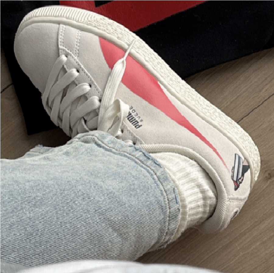 Giày Puma Suede ‘Spraycan – Pristine’ 383396-01 - Ảnh 4