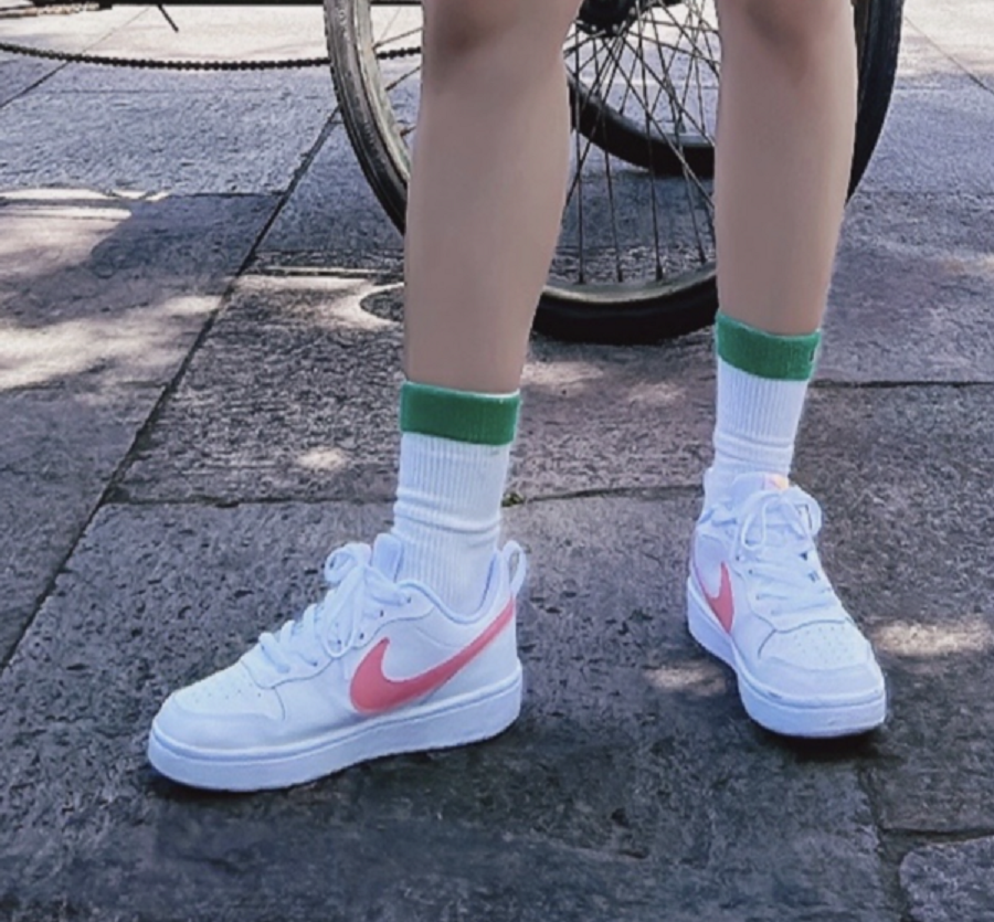 Giày Nike Court Borough Low 2 ‘White Coral Chalk’ BQ5448-124 - Ảnh 2