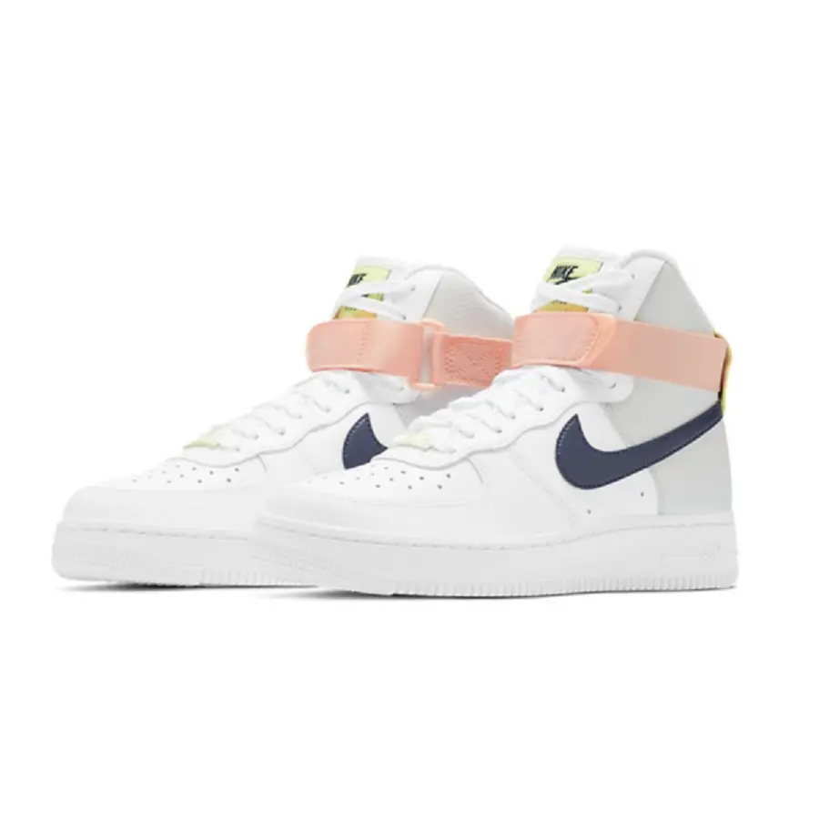 Giày Nike Air Force 1 High ‘White Midnight Navy’ 334031-117 - Ảnh 4