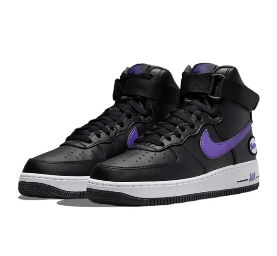 Alternative view of Giày Nike Air Force 1 High ’07 LV8 ‘Black Dark Iris’ DH7453-001