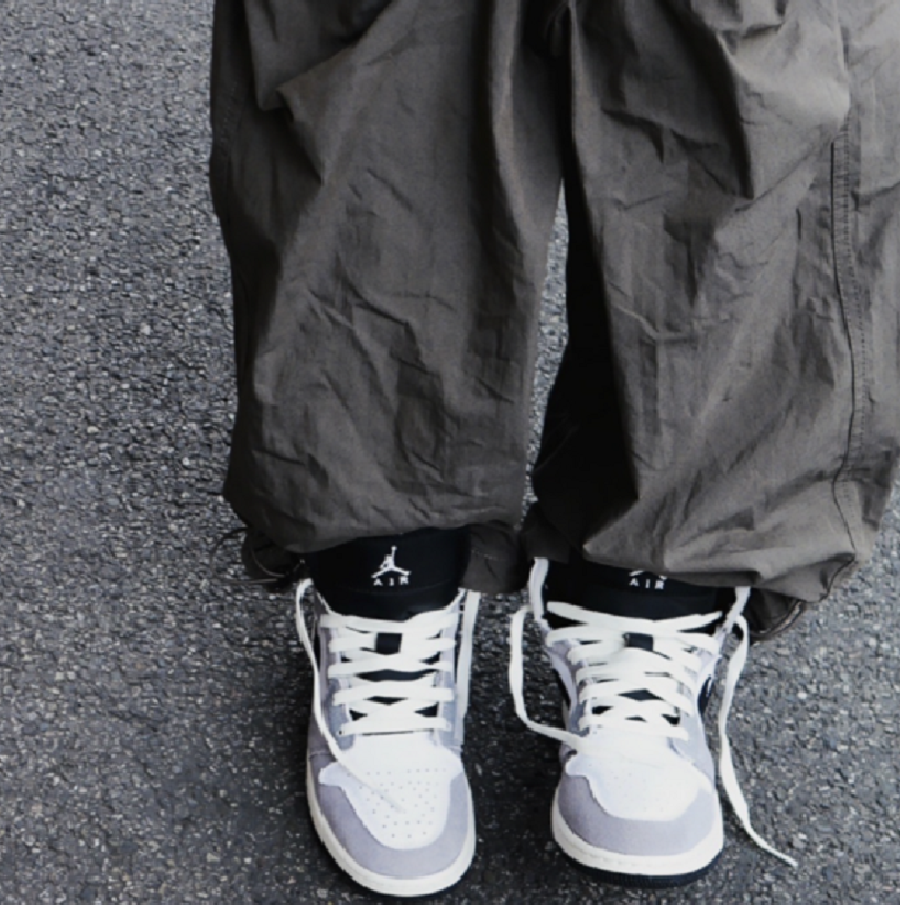 Giày Nike Air Jordan 1 Mid SE Craft ‘Cement Grey’ DZ4136-002 - Ảnh 4