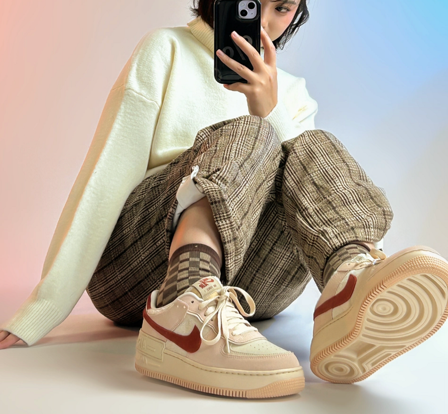 Giày Nike Air Force 1 Shadow ‘Shimmer’ DZ4705-200 - Ảnh 2