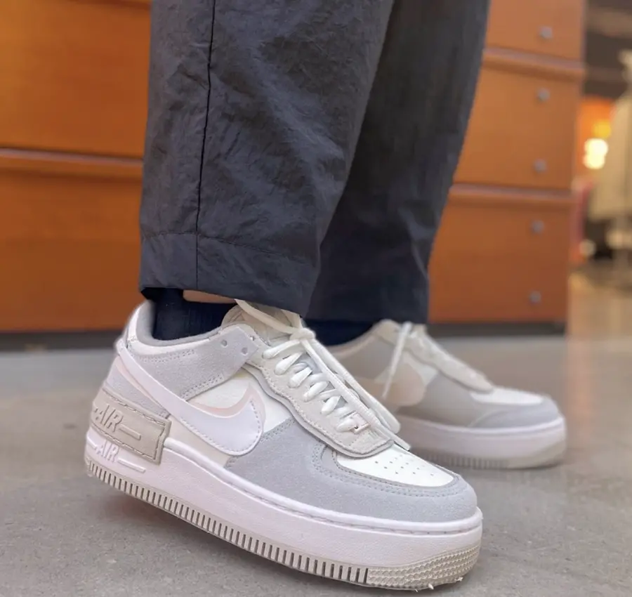 Giày Nike Air Force 1 Shadow ‘Grey Fleece’ FB7172-111 - Ảnh 4