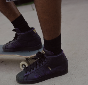 Alternative view of Giày Adidas Kader Sylla x Pro Model ‘Black Dark Purple’ IE4310
