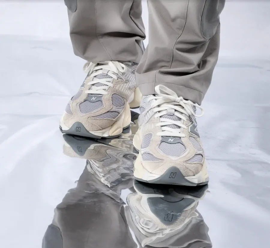 Giày New Balance 9060 'Lunar New Year Timberwolf Grey' U9060LNY - Ảnh 4