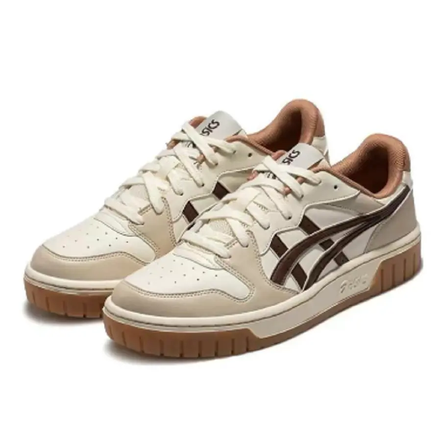Alternative view of Giày Asics Court MZ 2.0 'White Brown' 1203A405-101