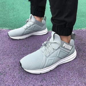 Alternative view of Giày Puma Enzo Knit 'Grey White' 191635-06