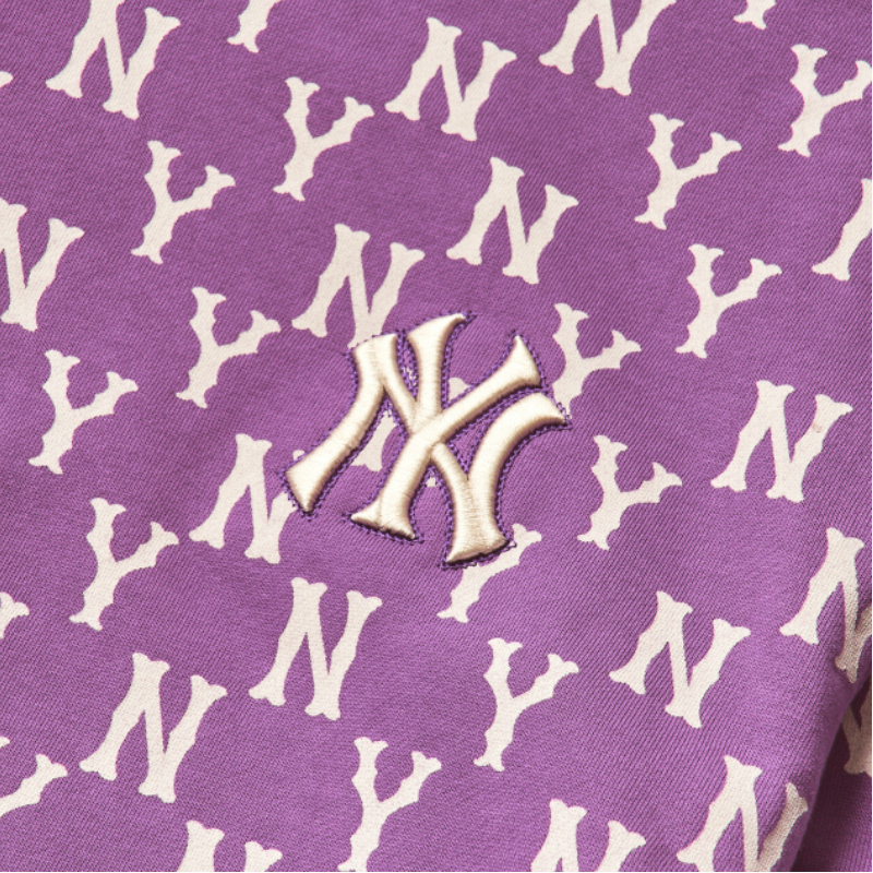 Áo MLB Monogram Allover Overfit Sweatshirt Purple 3AMTM0614-50LDD - Ảnh 6