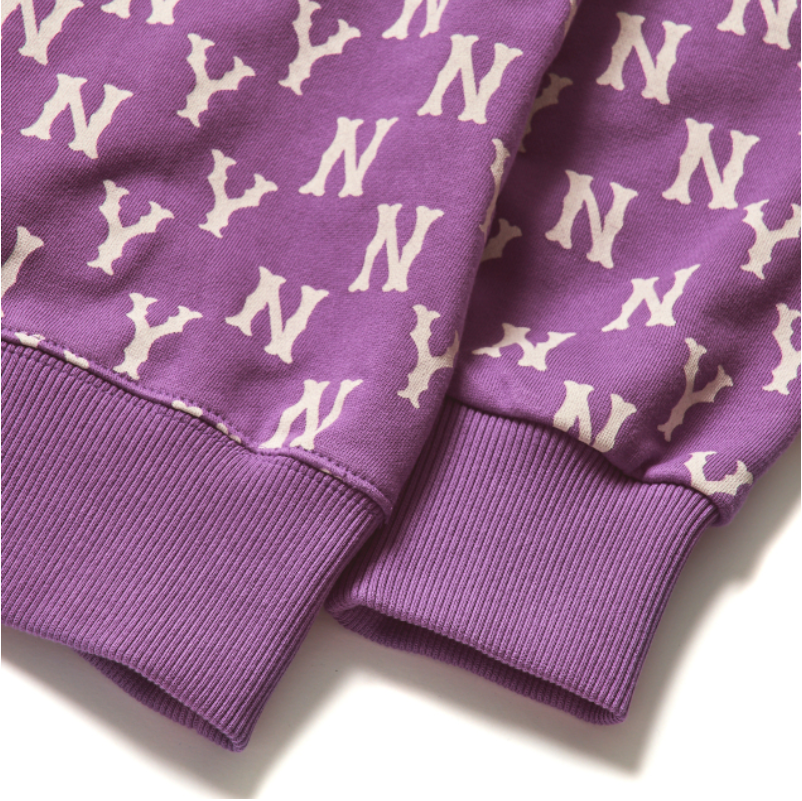 Áo MLB Monogram Allover Overfit Sweatshirt Purple 3AMTM0614-50LDD - Ảnh 4