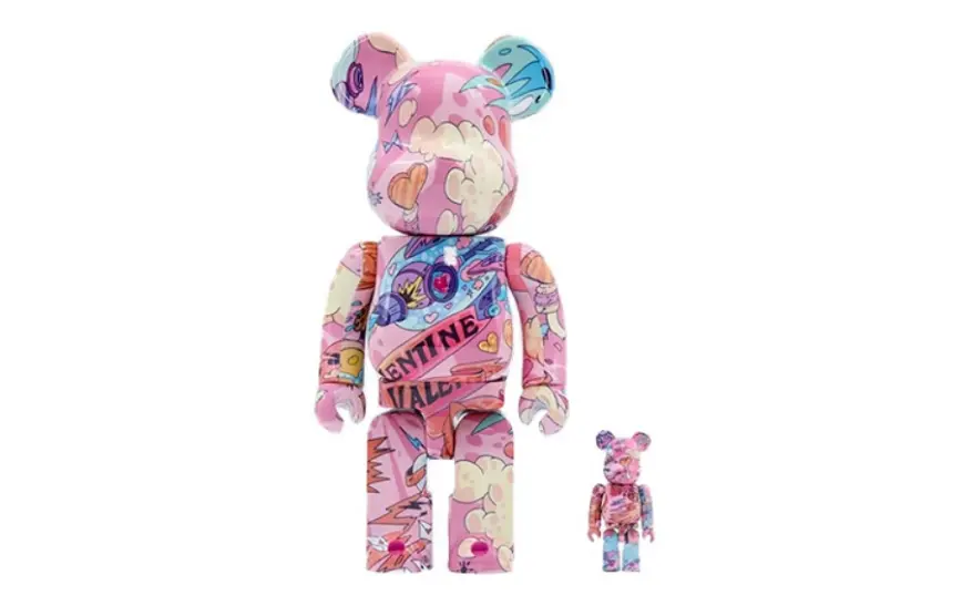 Mô Hình Bearbrick x QQ Valentine Limited Edition 520