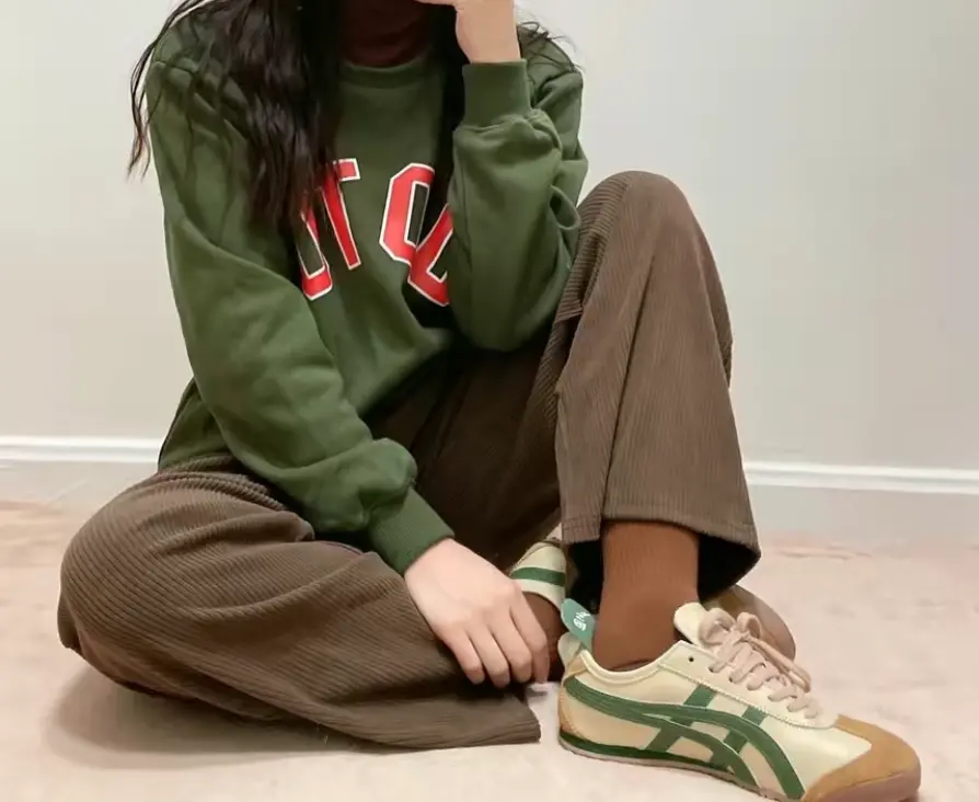 Giày Onitsuka Tiger Mexico 66 'Beige Grass Green' DL408-1785 - Ảnh 3
