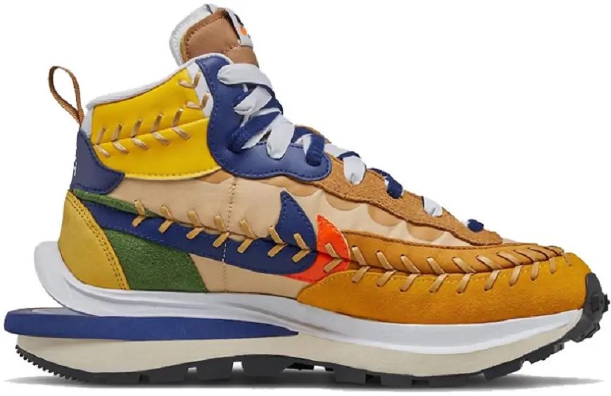 Giày Nike Vaporwaffle sacai Jean Paul Gaultier 'Sesame Blue' DH9186-200