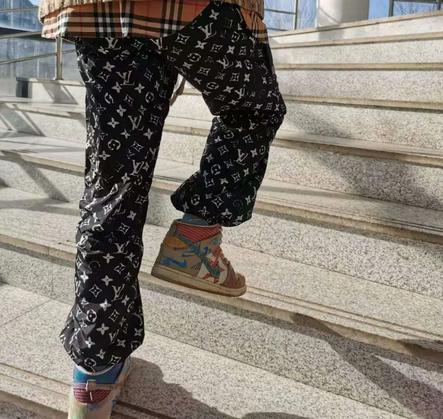 Giày Nike Thomas Campbell x SB Dunk High 'What The' 918321-381 - Ảnh 7