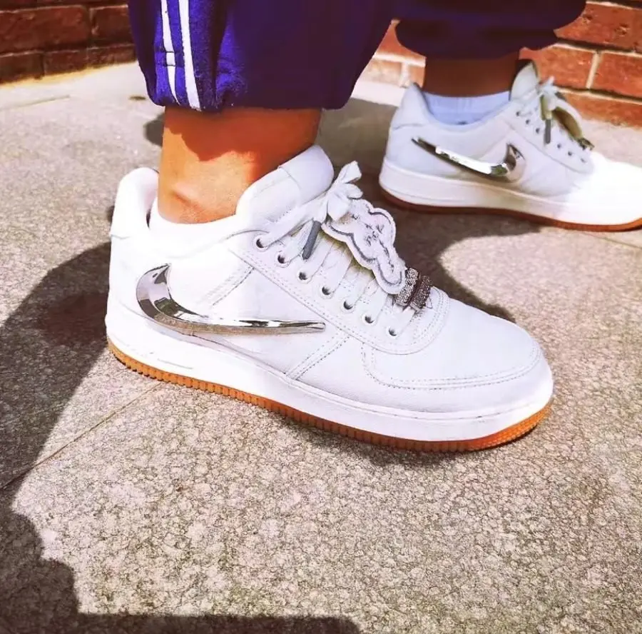 Giày Nike Air Force 1 Low Travis Scott Sail AQ4211-101 - Ảnh 6