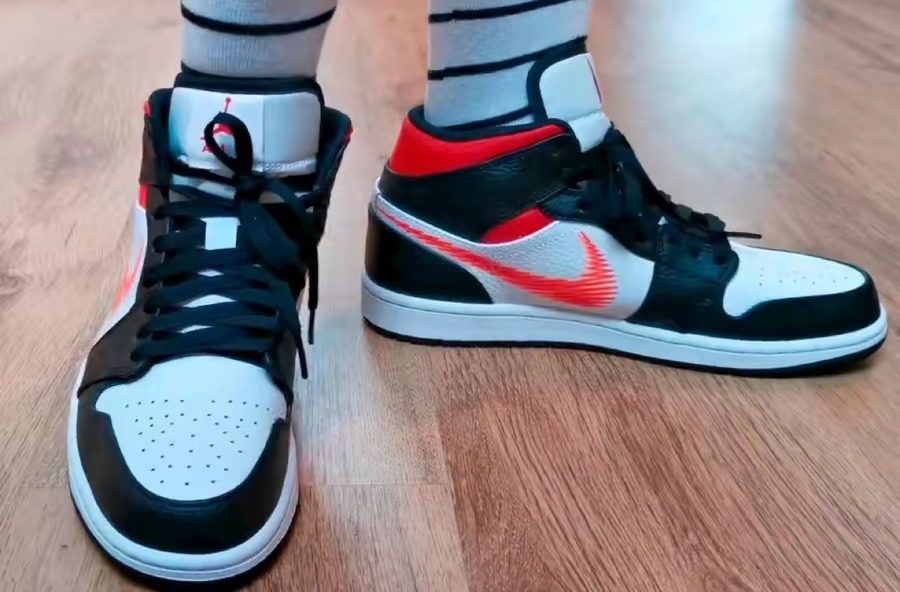 Giày Nike Air Jordan 1 Mid 'Zig Zag Swoosh' DN4929-100 - Ảnh 7